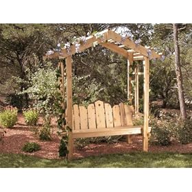 6' Country Arbor and Seat by Arbors and Trellises