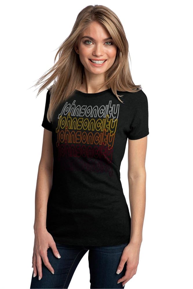 Amazon.com: JOHNSON CITY, TENNESSEE Retro Vintage Style Ladies' T ... Amazon.com: JOHNSON CITY, TENNESSEE Retro Vintage Style Ladies' T ...