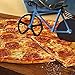 MAINROOM STUDIOS Premium No-Stick Blue Bicycle Pizza Cutter with Kickstand Included, Stainless Steel, Dual Cutting, Lightweight, Realistic Road Bike Design.