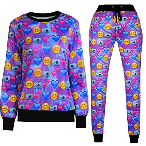 Alaroo 3D Emoji Printed Teen Jogger Pants Sweatpants S-XL