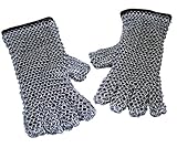 RedSkyTrader Mens Chainmail Gauntlet Armor Gloves One Size Fits Most Metallic
