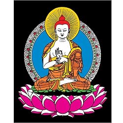 Dharmachakra Buddhist Wall Art - Aluminum Buddha Wall Hanging
