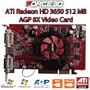 Force3D ATI Radeon Hd 3650 512mb Ddr2 Hd3650 AGP 8x Video Card