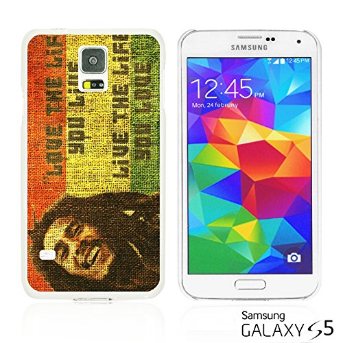 OnlineBestDigitalTM - Celebrity Star Hard Back Case for Samsung Galaxy S5 - Bob Marley