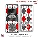 Argyle Red and Black WraptorSkinz Skin for LG Chocolate vx8500 phones by TuneTattoozTM