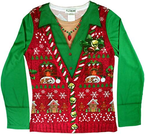 Faux Ladies Ugly Xmas Sweater [116450] (Large (10-12))