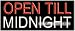 Open Till Midnight Neon Sign (13