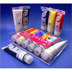 Art Advantage Set of Six Primary Oil Colors 