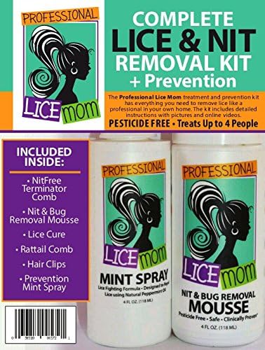 Professional Lice Mom Complete Lice &amp; Nit Removal Kit + Prevention