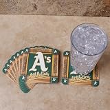 MLB Oakland Athletics 8-Pack Absorbent PaperKraft Coasters