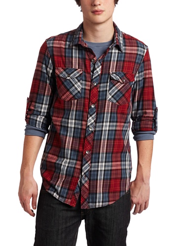 Hurley Mens Preamp Long Sleeve Woven Shirt