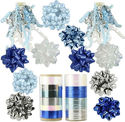 Set of Ribbon, Bows, and Curly Bows For Gifts and Decorating - Choose From 5 Different Themes
