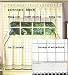 Adirondack Kitchen Curtain - 36'' tier pair - White Black