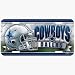 Dallas Cowboys Embossed Hi Definition Metal License Plate