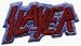 Slayer Maroon & Gray-Blue Logo Embroidered Iron On or Sew On Patch