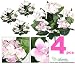 FOUR 16" Hydrangea Artificial Flower Bushes in Cream Pink for Home, Garden Decoration