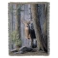 Deer In the Woods Throw