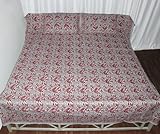 Indian King Hand Block Print Throw Bedspread Bed sheet