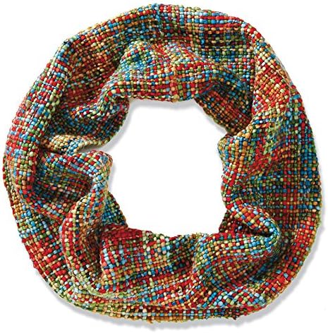 Women's Multichromatic Woven Infinity Fashion Scarf - Rayon