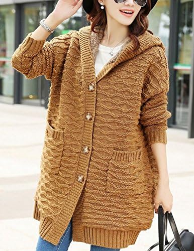 Of Camel's Hair Female New Han Edition in the Spring and Autumn Period and the Women's Long More Relaxed Joker Cardigan Sweater Sweater Is Natural Yards Coat