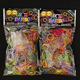 �롼��Х�� LoomBands �᥿��å�1200�ġ�600�ġ�2�ĥ��åȡ˥���å�48���� �¹�͢����(Metalic)
