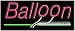 Balloon Neon Sign (13H x 32L x 3D)