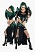 Jade Green Goth Adult Halloween Costume Size 10-12(B481)