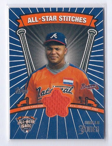 2005 Topps Update Game Used Jersey #RJ Andruw Jones Atlanta Braves
