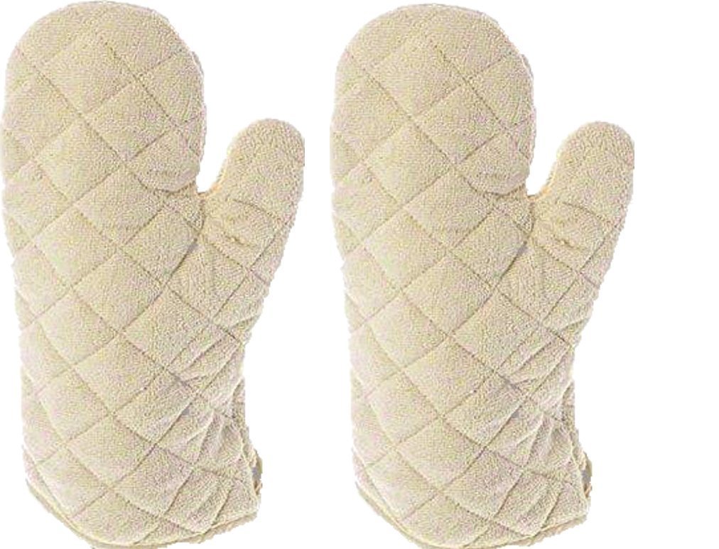 Amazon.com: 13 Inch Terry Cloth Oven Mitt Heat Resistant To 600 ...