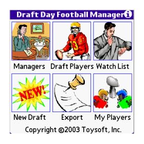 NFL2004 Draft Day Football Manager downloadable Software