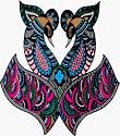 Bird Embellish Auto Glass Sticker