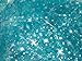 Light Blue Organza Silver Stars Frozen Inspired - 1 Yard