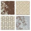 Tumbled Tile Coasters Blue/brown