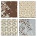 Tumbled Tile Coasters Blue/brown