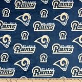 60'' Wide NFL Fleece St. Louis Rams Blue Fabric By The Yard