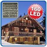 160er LED-Lichternetz f�r Innen und Au�en geeignet, LED-Farbe Warmwei�