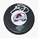 Joe Sakic Hand Signed Avalanche Puck