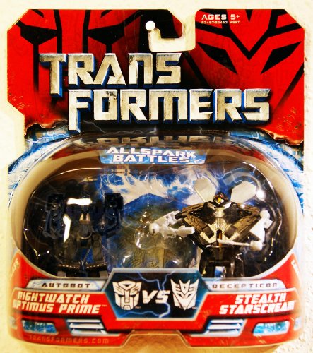 Transformers Movie Legends Mini Allspark Battles 2-Pack Night Watch Optimus Prime Vs. Stealth Starscream images