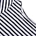 S-ZONE Casual Striped T shirt Dress For Womens,Suggest one or two Size Up