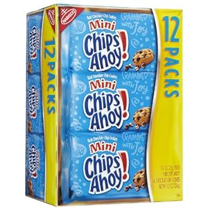 Nabisco Cookie Snack Pack, Mini Chips Ahoy, 12 packs