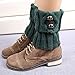 Gemini Winter Leg Warmer Crochet Knit Boot Socks Topper Cuff
