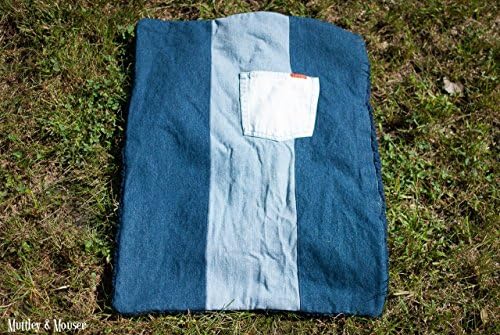 Small Up-Cycled Denim Dog or Cat Quilt