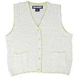 Womens Boast otton Sweater Vest-Yellow