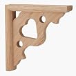 Waddell Mfg Co DT604 Decorative Country Heart Bracket