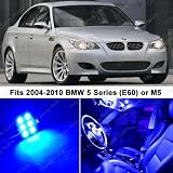 BMW 5 Series ULTRA BLUE LED Lights Interior Package Kit E60 M5 (14 PIECES) 