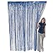 Fun Express Blue Metallic Fringe Curtain for Party - Party Decor - Door Decor - Door Borders & Curtains - Party - VBS Vacation Bible School Supplies/Decor - 1 Piece