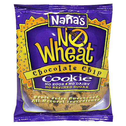 Nana's No Wheat - No Refined Sugar - Chocolate Chip Cookie, 3.5-Ounce Packages (Pack of 12)