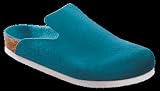 Birkenstock Clogs Davos aus Birko-Filz in blau mit normalem Fussbett