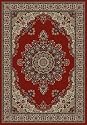 Verona Medallion 5'3" x 7'7" Loom Woven Area Rug, Red