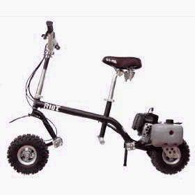 Go-Ped Riot Gas Powered Full Suspension Off Road Scooter (Sinister Black) by 